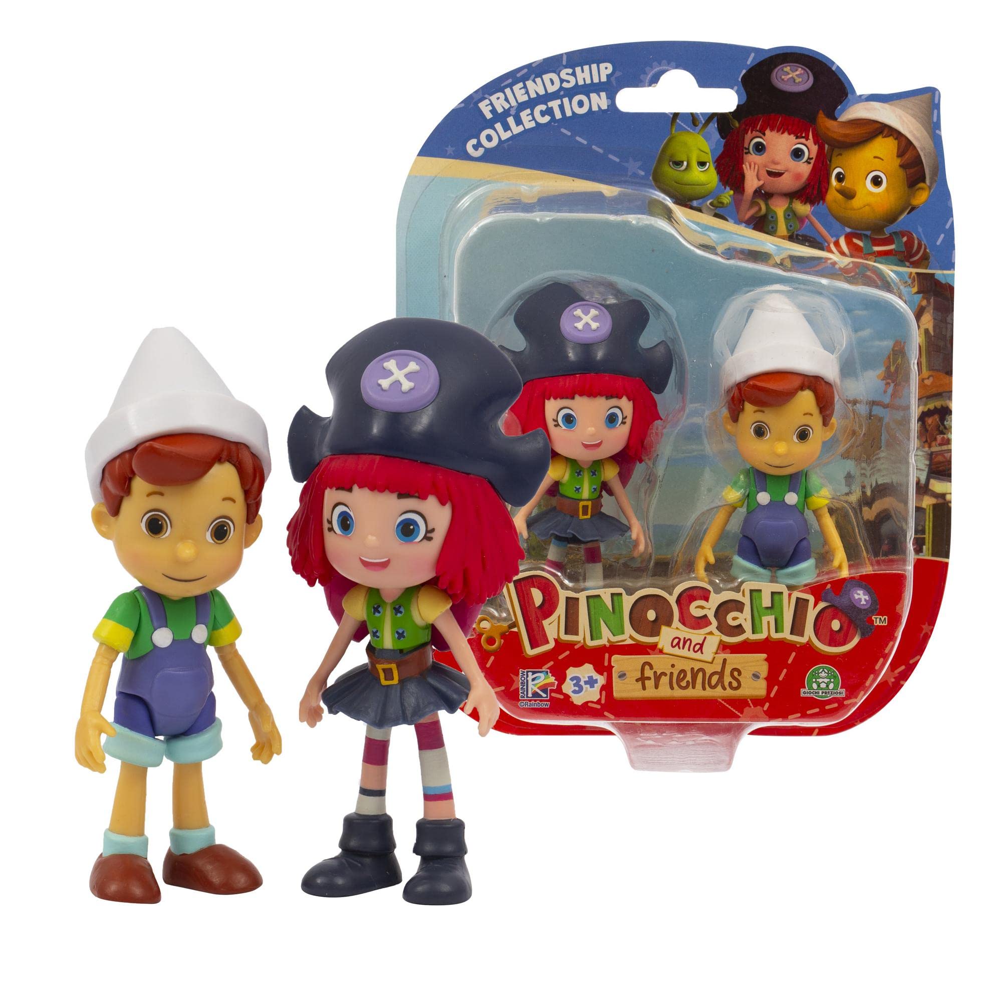 Pinocchio and Friends Giochi Preziosi Action Figure Twin Pack - Pinocchio and Freeda Action Figures