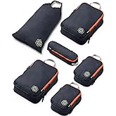 Compression Packing Cubes Set for Travel - Lightweight, Durable Clothes Organizer for Carry-On Luggage and Suitcases by TRIPPED Travel Gear