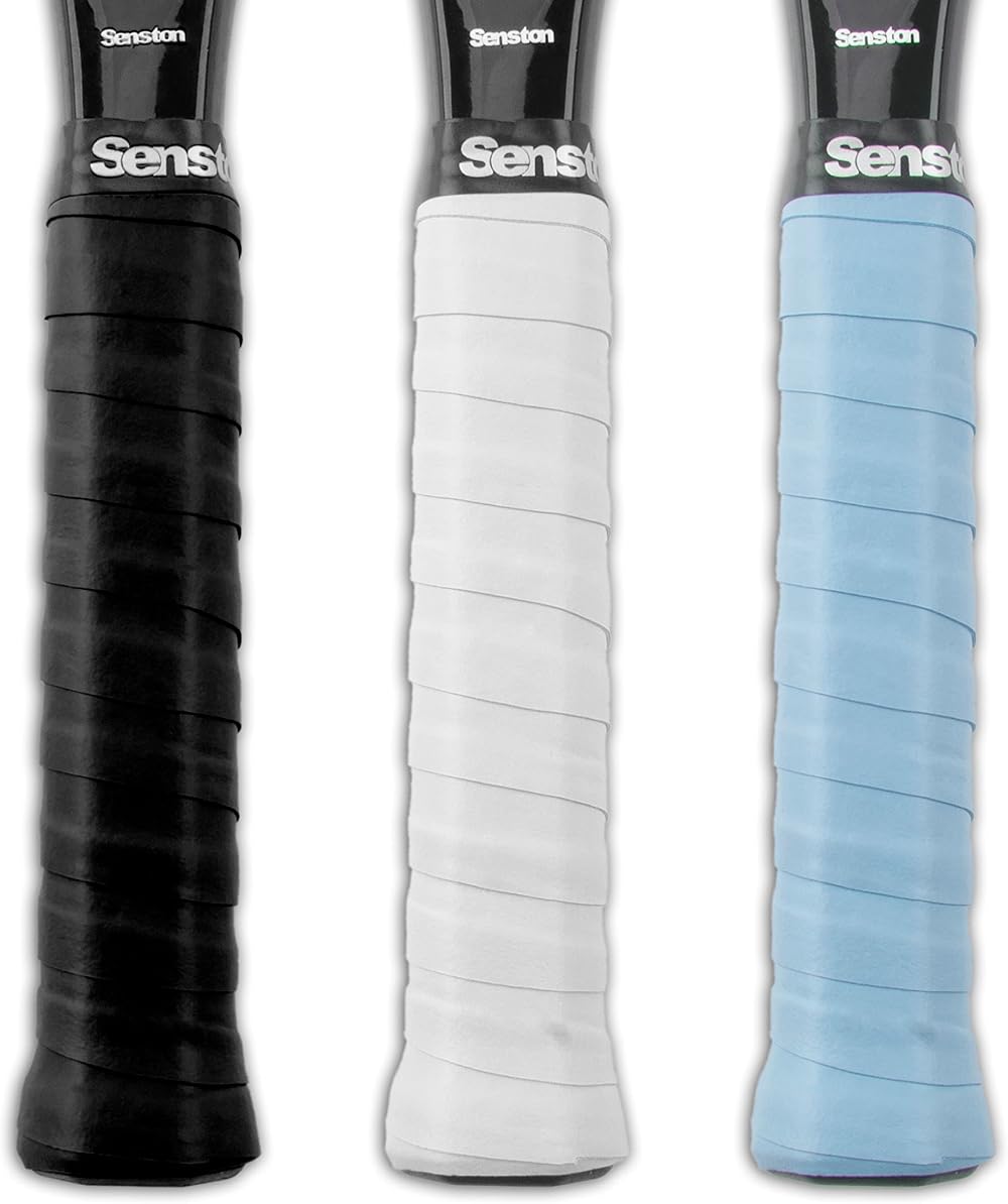 Senston 3 Pack PU Overgrip Tennis Badminton Squash Anti Slip Absorbent