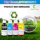 JoyPrinting 31 32XL Ink Bottle Set for HP Smart Tank Plus 5000 5101 7301 7550 view 9