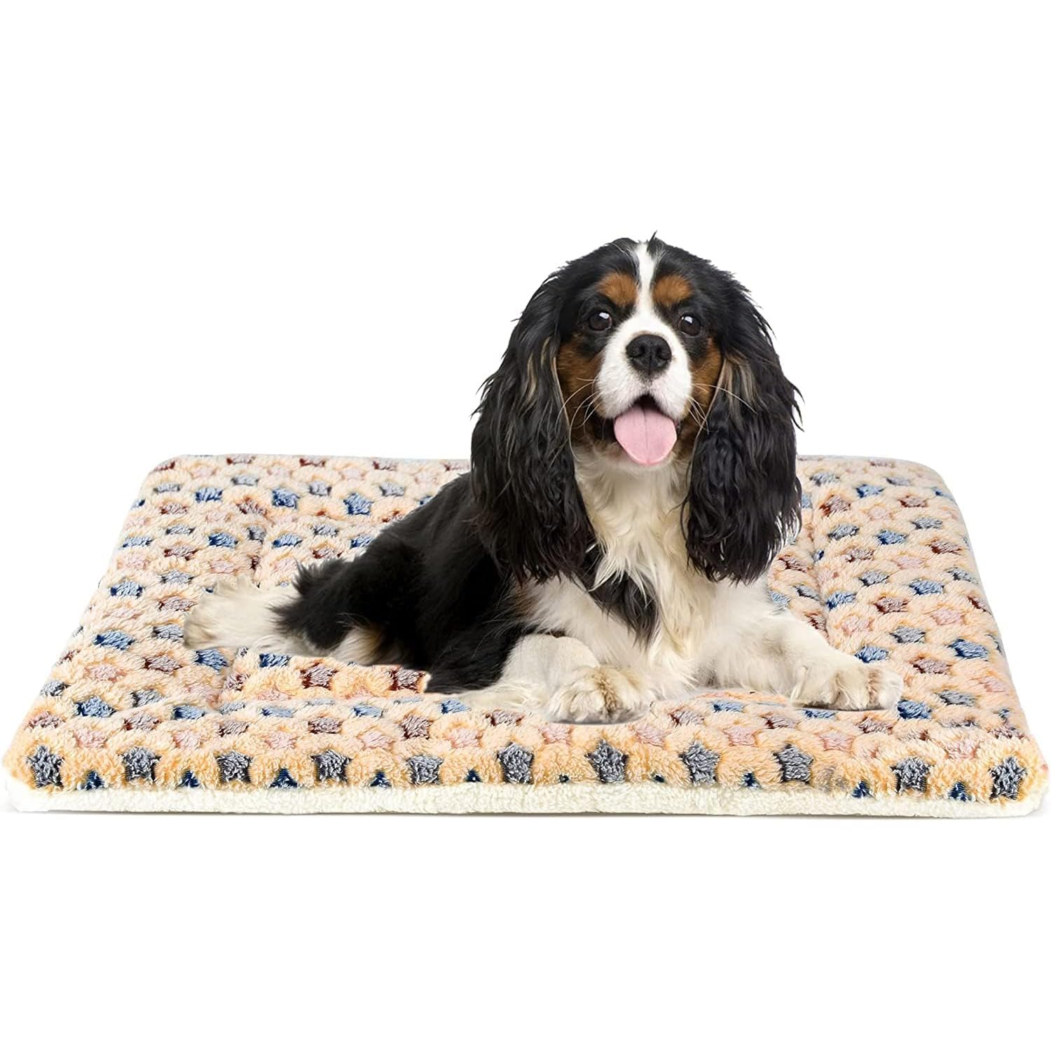 Picture of Mora Pets Dog Bed Crate Pad Ultra Soft Pet Bed with Cute Star Print ...