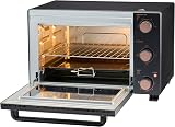 Cooks Professional Mini Oven 28L Electric Cooker 1500W Black & Copper view 3