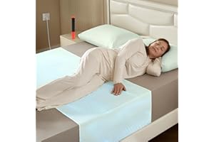 Grounding Sheets for All Mattress Sizes, BOVEREY Grounding Mat for Bed 10% Silver Fiber+90% Organic Cotton Grounding Sheets Sleeping Earth Grounded Mat, with Cord & Tester 104.3"x23.6" (Light Green)