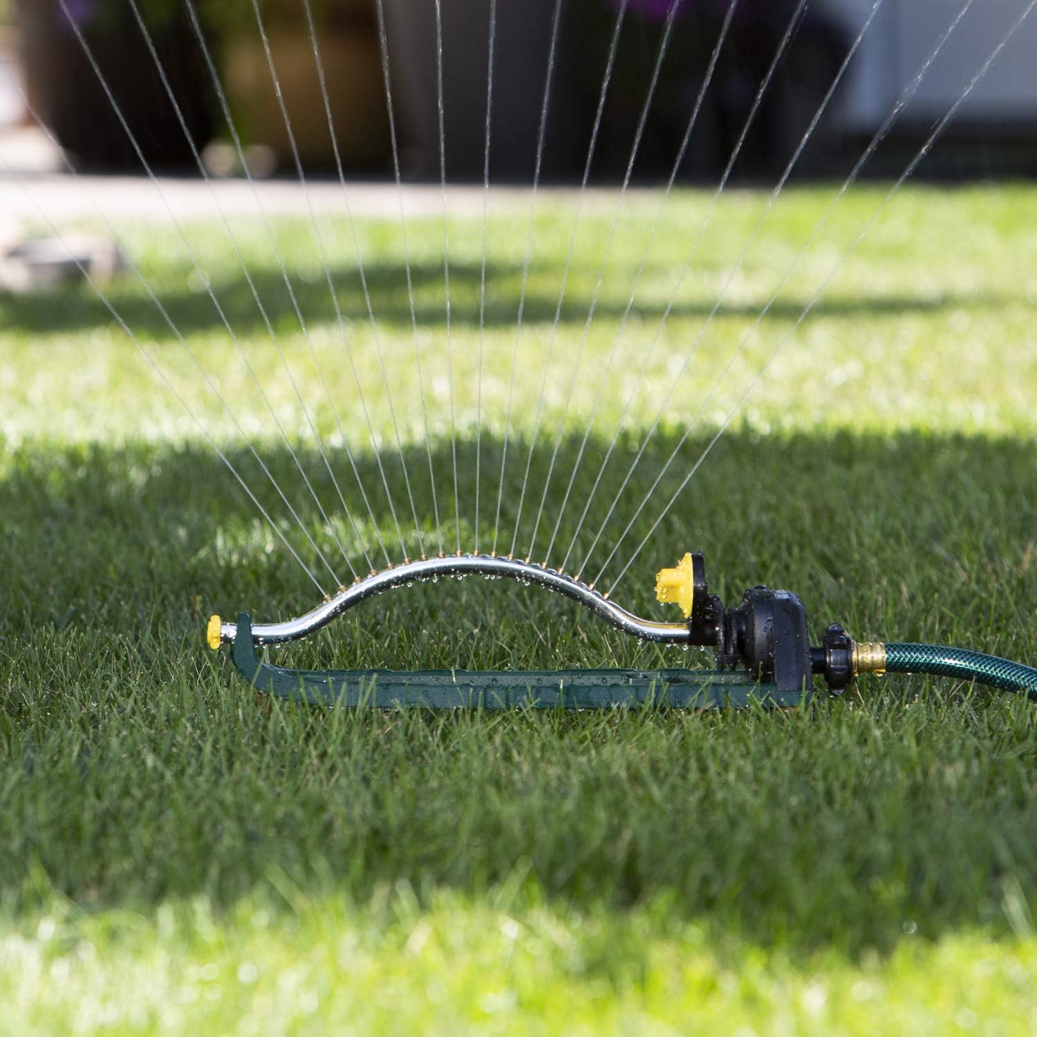 Melnor 65048-AMZ Oscillating Sprinkler with Brass Nozzles and QuickConnect Product Adapter Set, 3, 400 sq. ft,  Bundle : Garden & Outdoor