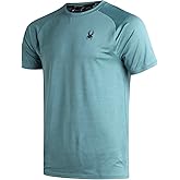 Spyder Mens Active Shirts - Quick Dry UPF 30 Short Sleeve Mens Shirts Athletic Performance Gym Workout Shirts for Men