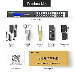 MT-VIKI 4K Seamless HDMI Matrix Switch 8X8 with Web