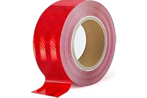 XFXIA Reflective Tape, Waterproof Self Adhesive Dot Reflective Tape Outdoor Safety Caution Reflector for Trailers, Bikes, Car