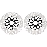 RAPIHIDAN 11.8" Front Floating Brake Disc Rotor 2Pcs Compatible with Harley Davidson Touring Road King 08-20, Road Glide Street Glide 08-13, Dyna Fat Bob 08-17, Trike V-ROD, Update Floating Rotor