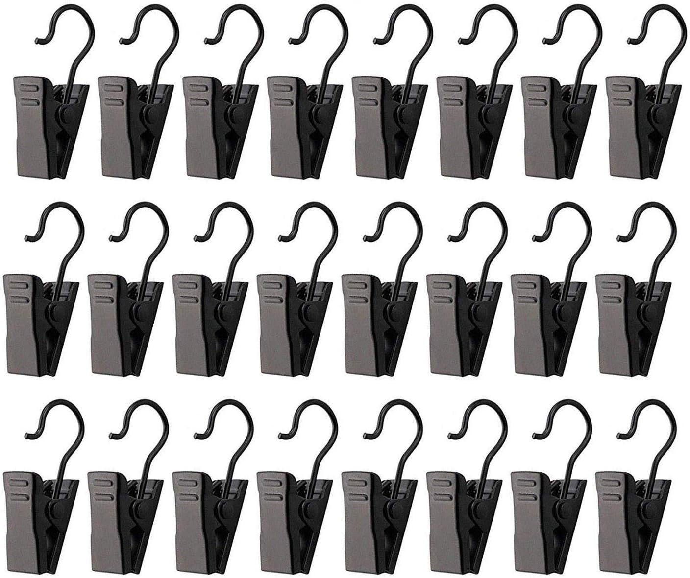 JULAM Stainless Steel Curtain Clip Hooks, Party Light Hanger Outdoor String Lights Clips, for Camping Tents, Home Decoration, Photos, Art Craft Display and Outdoor Activities Supplies, 100 Pack