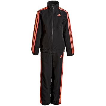 chandal adidas negro y naranja