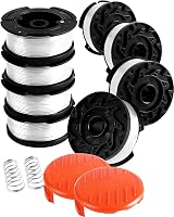 Uchidodo Strimmer Spool 8x 30ft 0.065in for Black & Decker with 2 Covers 2