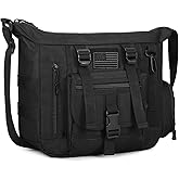 ArcEnCiel Tactical Sling Bag for Men, Sturdy‌ EDC Crossbody Bag with Utility Pockets & Patch - For Travel, Work & Outdoor