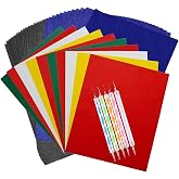100 Sheets Carbon Transfer Paper,Tracing Paper Carbon Graphite Copy Paper with 5 Pieces Embossing Styluses Stylus Dotting Tools for Wood,Paper,Canvas and Other Art Surfaces 8.3 x 11.7inch