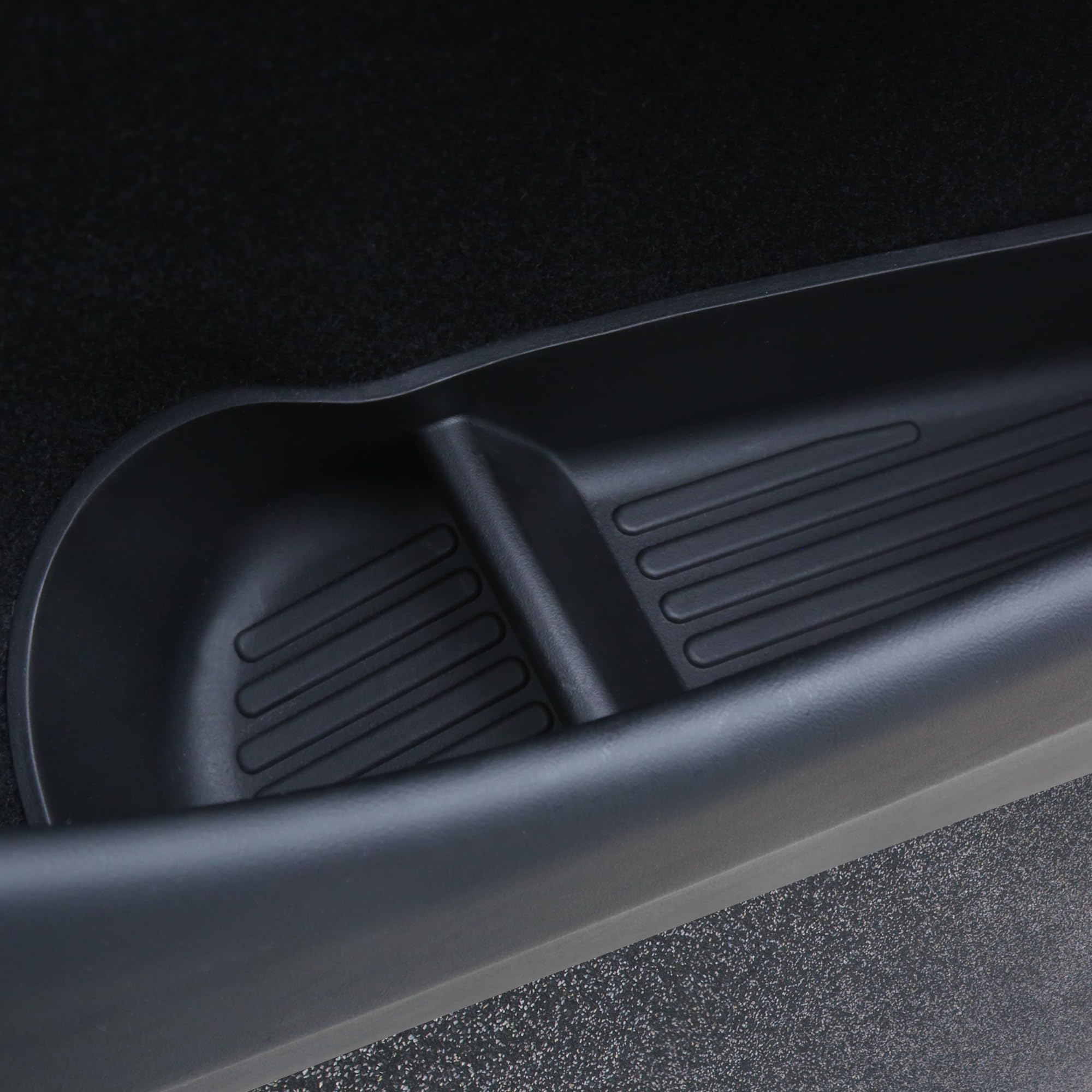Photo 1 of Door Side Storage Box for Tesla Model Y Juniper Accessories 2025 2026 Door Pocket Liners,TPE Front & Rear Side Organizer Tray Protector Liner (Model Y Juniper) 4pcs