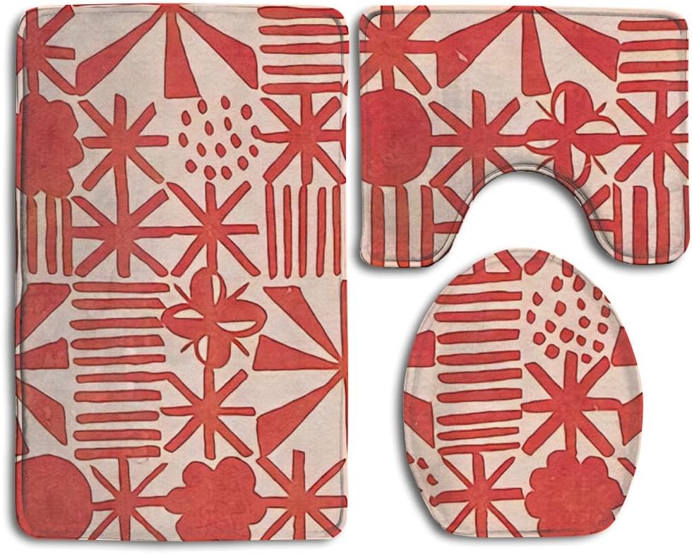 Vbffgthhh Bathroom Rug Mats Set 3 Piece Paper Perfect Combination Of Luxury And Comfort