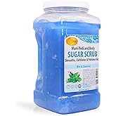 SPA REDI – Sugar Body Scrub, Mint and Eucalyptus, 128 Oz, Exfoliating, Moisturizing, Hydrating and Nourishing, Glow, Polish, Smooth and Fresh Skin - Body Exfoliator