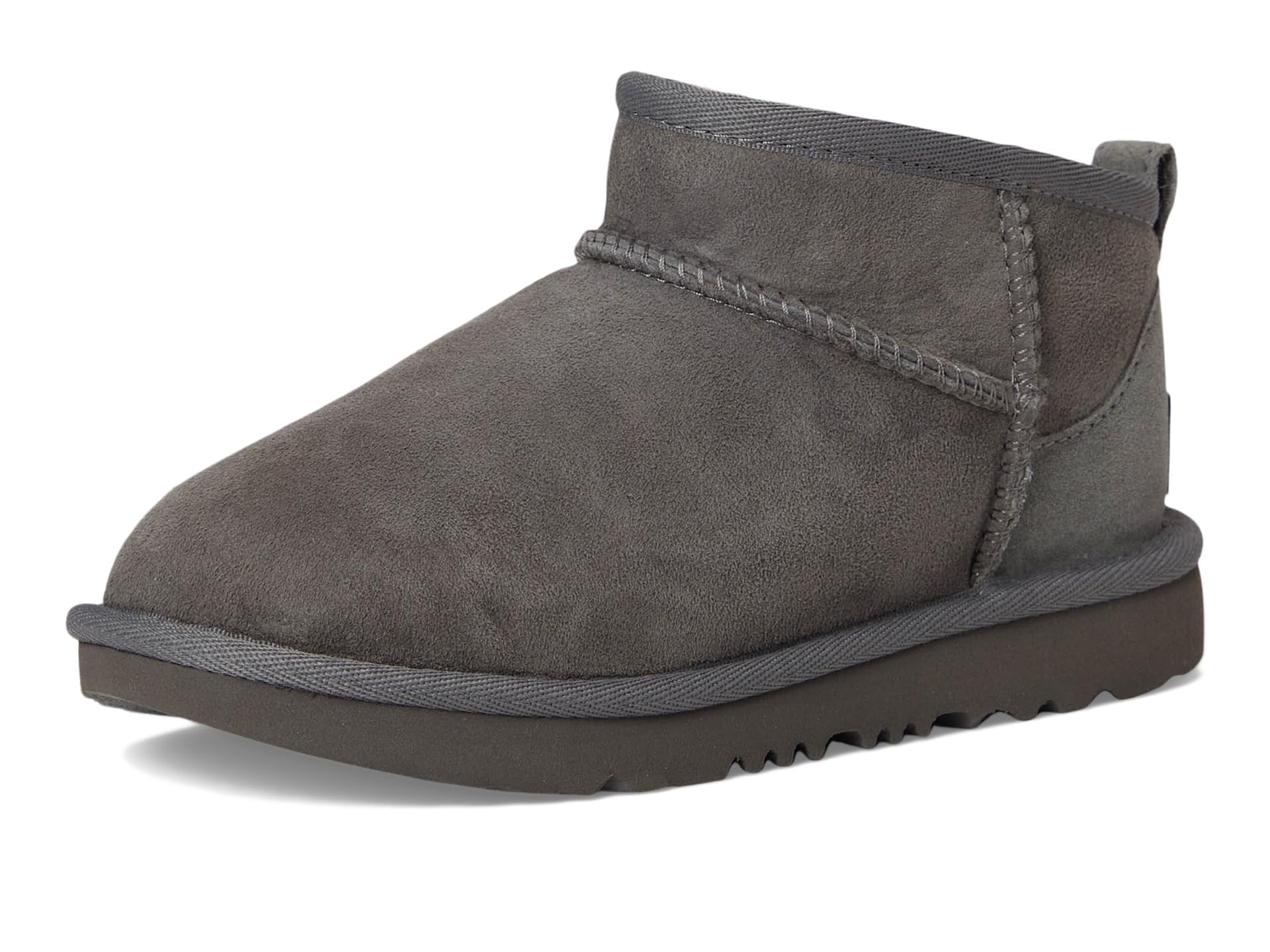 UGG Unisex-Child Classic Ultra Mini Boot, Grey, 3 Little Kid Image