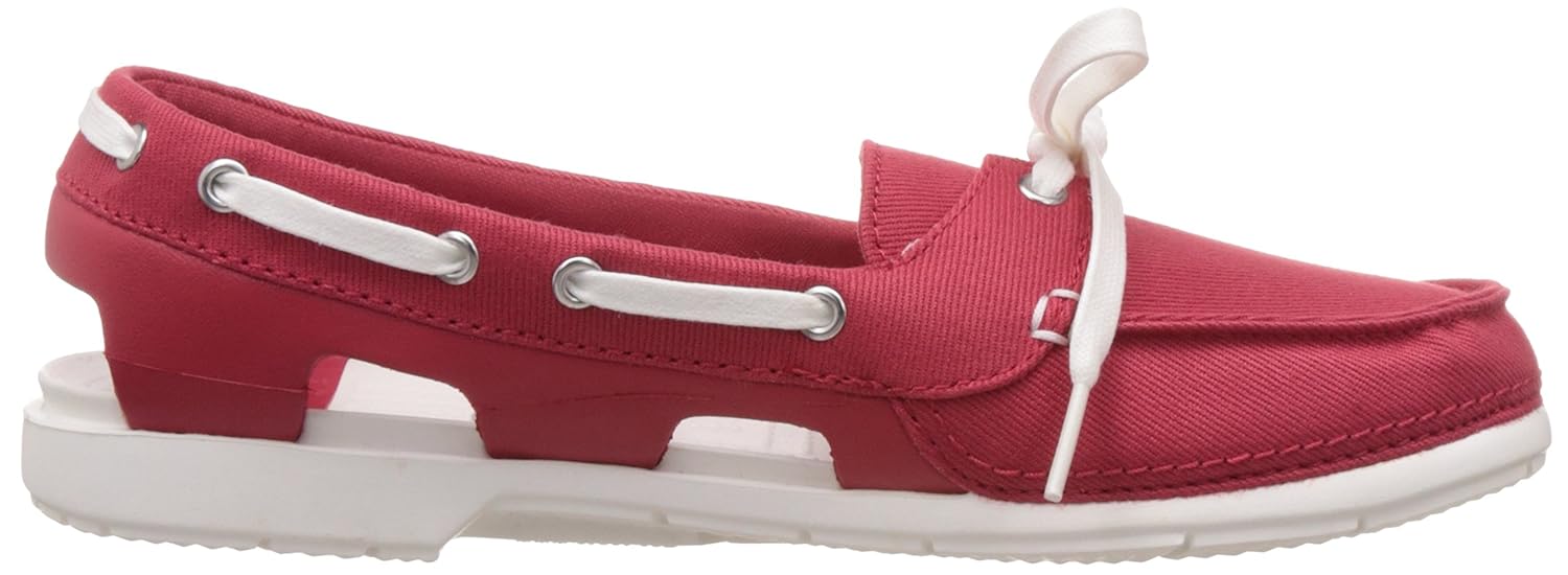 crocs women's beach line hybrid boat shoe w canvas boat shoes