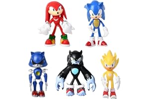 Usoway Sonic Action Figures -SonicToys,4.8-5 inch-Tall (Pack of 5)