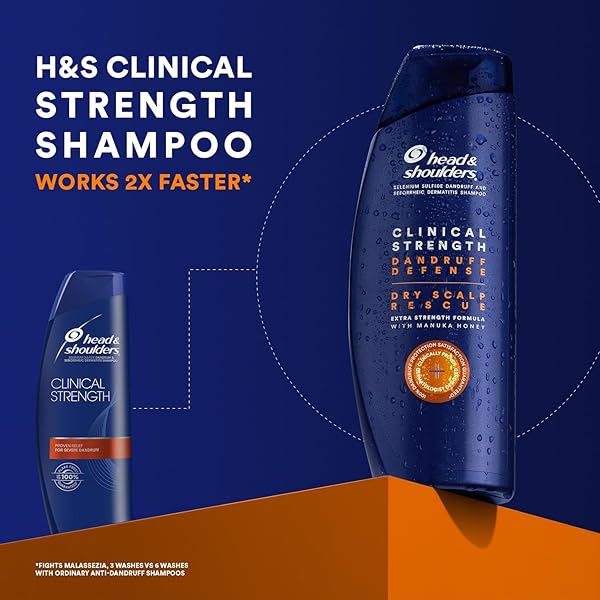 HEAD & SHOULDERS CLINICAL DRY SCALP RESCUE SHAMPOO, 13.5 FL OZ, 5.349 FL OZ