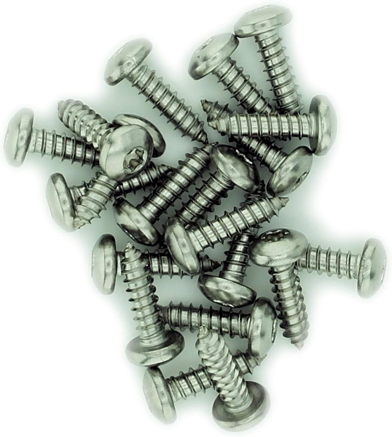 No.8 x 0.375 (4.2mm x 9.5mm) TX Pan Self-Tapping Screw - Stainless Steel (A2) (Pack of 20), Silver, 4.2x9.5 - A2 (20) - Image 4