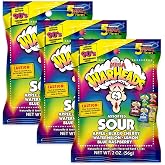 WARHEADS Extreme Sour Hard Candy Assorted Flavors 2 oz Bags 3 Pack | Convenient Bags Are Great For Travel, Rewards, Giveaways, Party Favors, And Keeping Snacks Ready To Share.