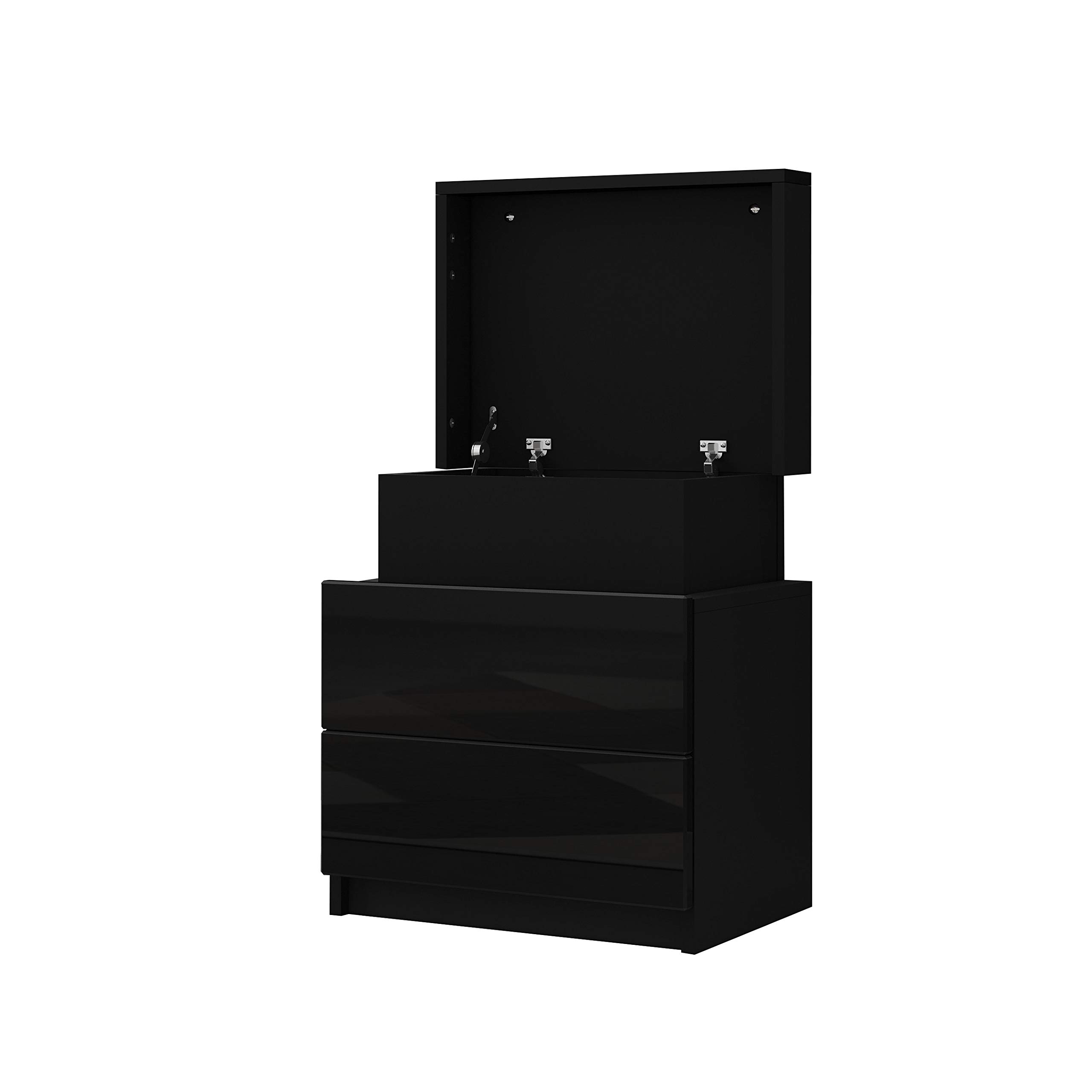 Modern High Gloss Front Bedside Table Ca Buy Online In Guernsey At Desertcart