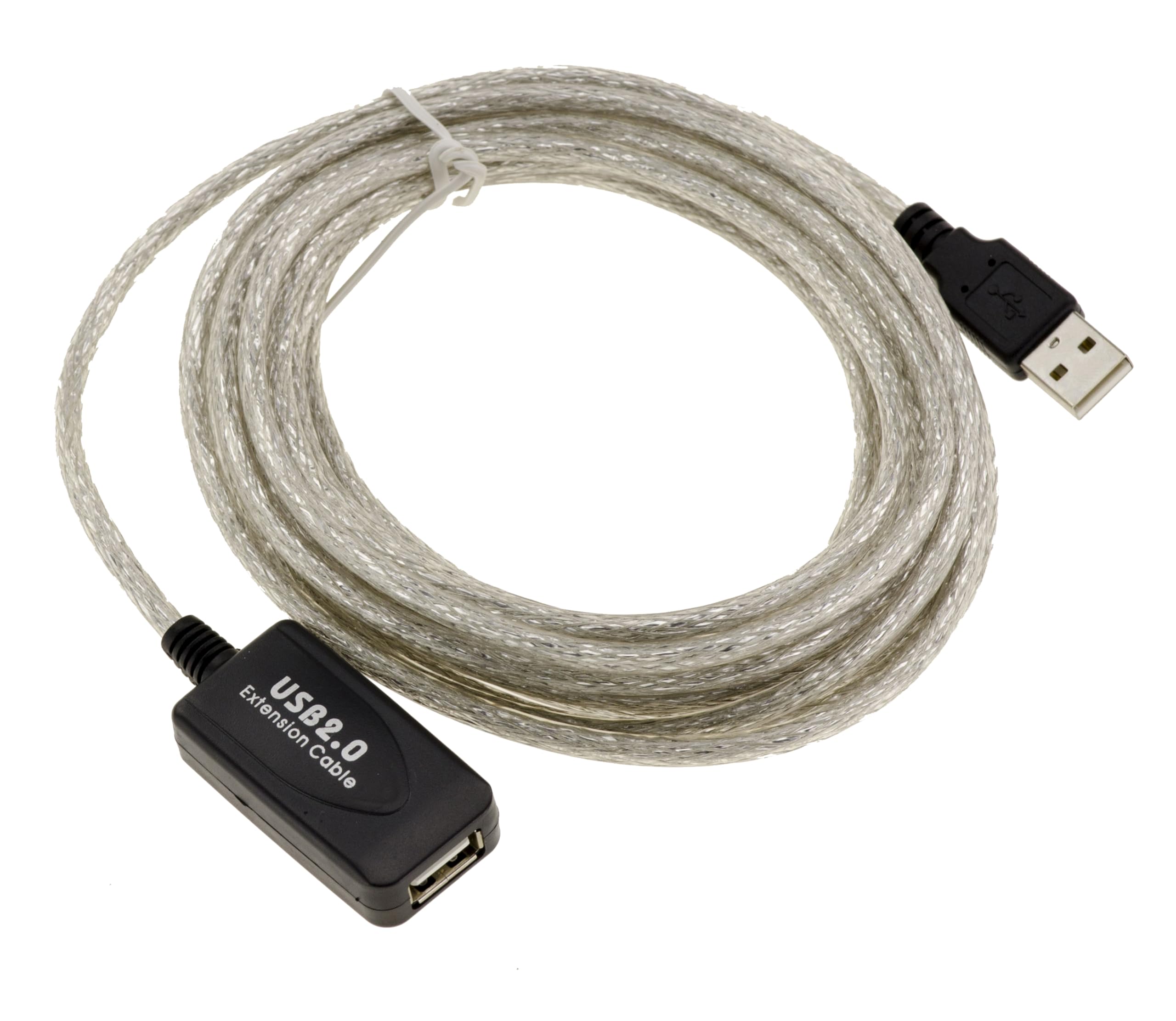 KALEA-INFORMATIQUE Active USB 2.0 male female extension cable with amplification, length 5M