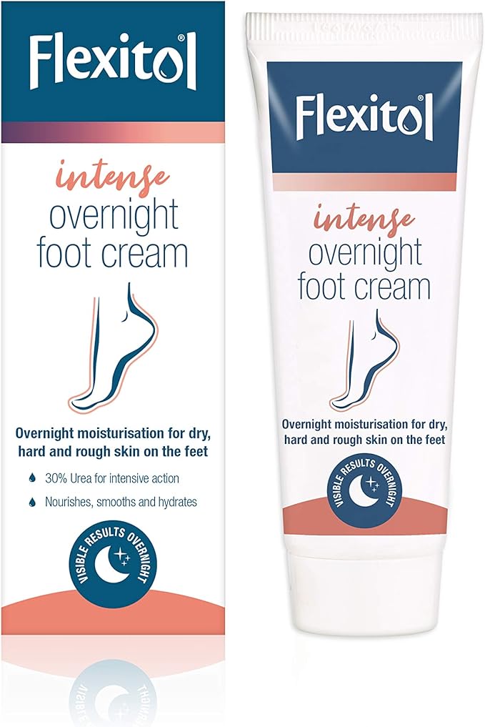 Flexitol Intense Overnight Foot Cream, Moisturising Cream for Dry, Hard