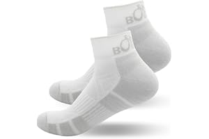 BOBILIFE Ergonomic Ankle Cycling Biking Socks - Comfort for Bicycle Bike Riding, 2 Pairs
