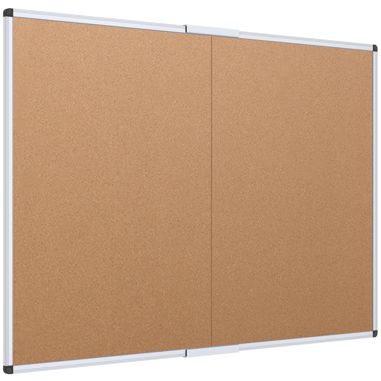 Photo 1 of ***MISSING PIECE*** VIZ-PRO Cork Bulletin Board/Foldable Noticeboard, 36 X 24 Inches, Silver Aluminium Frame