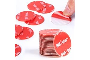 PHIXBEAR Extra Large 1.18" Mounting Poster Putty for Walls No Damage, Made of 3M VHB, Glue Sticky Dots Clear Museum Sticky Tack, Strong Double Sided Tape Fixed Picture Decor Craft, 20 Pcs