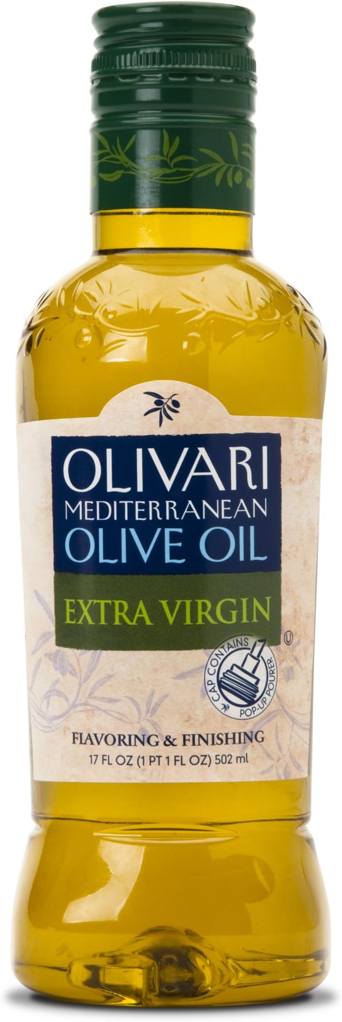 Olivari Mediterranean Olive Oil, Extra Virgin, 17-Ounce Bottles (Pack of 3)
