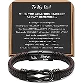 Joycuff 𝗚𝗶𝗳𝘁𝘀 𝗳𝗼𝗿 𝗠𝗲𝗻 𝗞𝗻𝗼𝘁 𝗕𝗿𝗮𝗰𝗲𝗹𝗲𝘁, Valentines Fathers Day Anniversary Christmas Birthday Gifts for Him Dad Husband Boyfriend Son New Dad Stepdad Bracelets for Men
