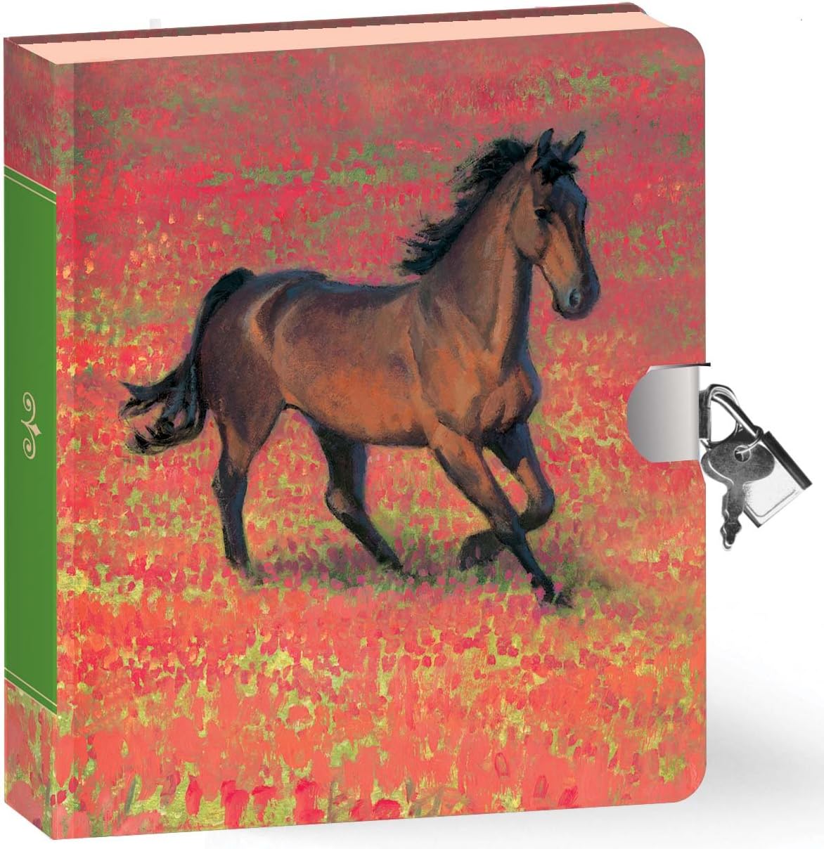 Peaceable Kingdom Press Wild Horse Lock & Key Diary