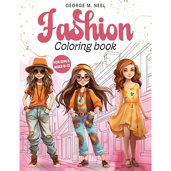 Amazon.com: Global Street Fashion Coloring Book for Girls Ages 8