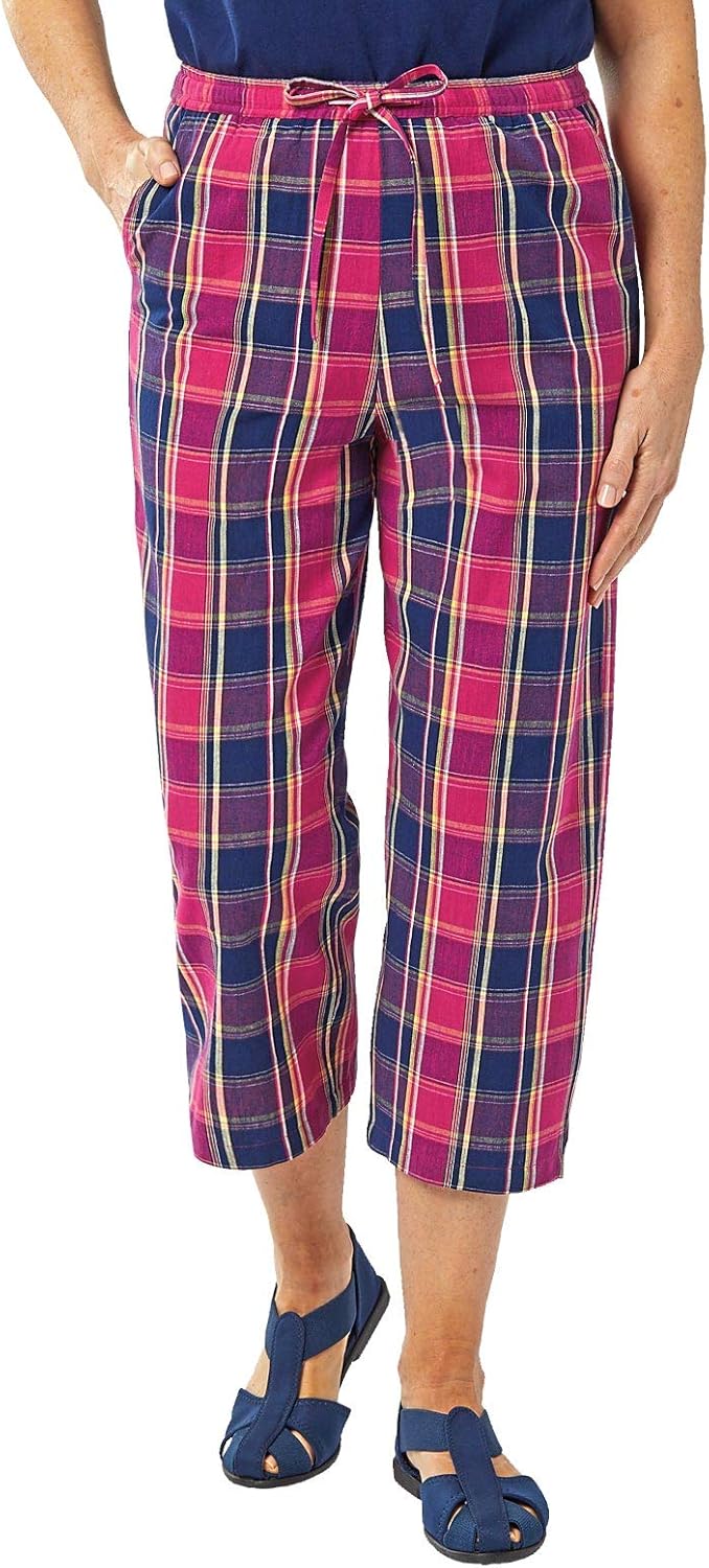 plaid capris