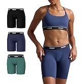 Woxer Womens Boxers - Biker 9" Boy Shorts Underwear for Women, Modal Boxer Briefs, Chafe Free, Womens Underwear