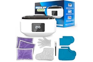 KETAR Paraffin Wax Machine for Hand and Feet – Full Set Hand Wax Paraffin Machine 3400ml – Fast Heating, Keep Warm, Adjustable Temperature (Two Modes) for Moisturizing Spa | Soft and Smooth Skin at Home