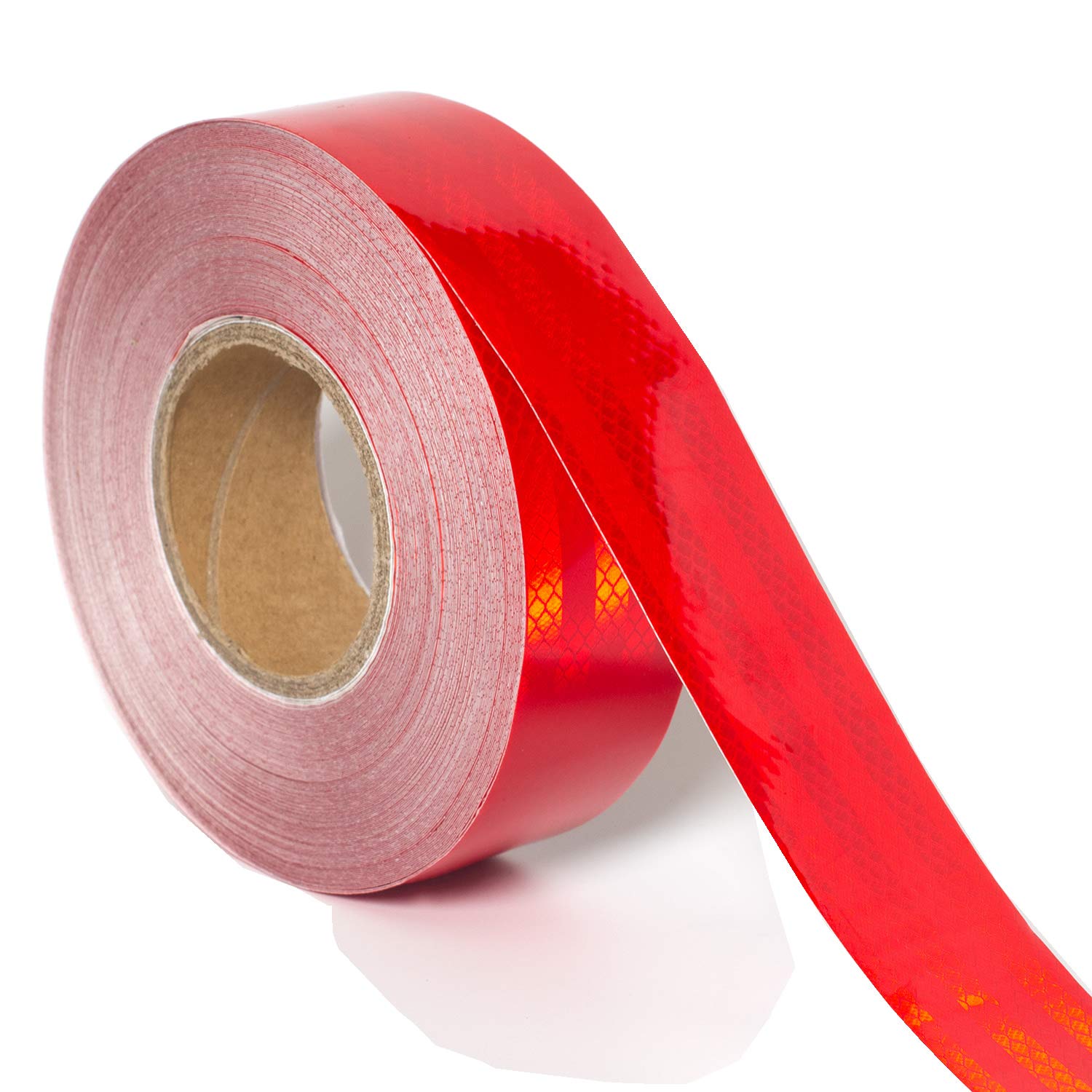 TUKA-i-AKUT 45Mx5cm Reflective Warning Tape, Adhesiv Warning Tape Stickers, Night Reflection Film Safety Sign Tape, Red, TKD5038