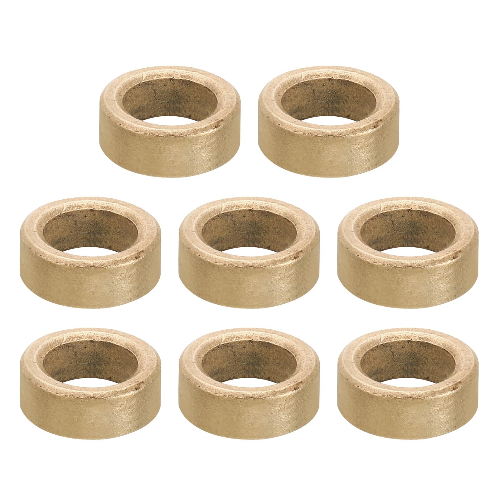 PATIKIL M8 Brass Spacers, 8 Pcs Metal Spacer Brass 8mm ID x 12mm OD x 5mm L Brass Spacers Screw Standoff for 5/16 Inch or M8 Screw
