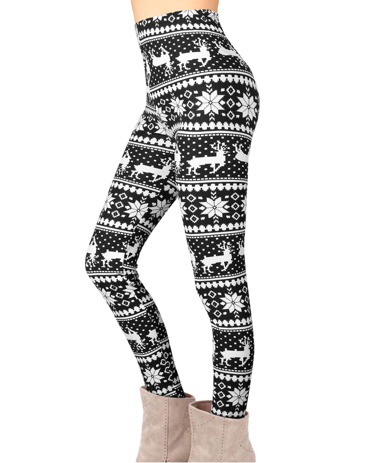 Yidarton Women Christmas Leggings 