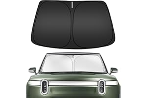 ARISMOTOR Windshield Sun Shade for Rivian R1S 2022-2024, Custom Fit Foldable Front Window Sunshade Sun Visor Protector, Block UV Rays Keep Your Car Cooler