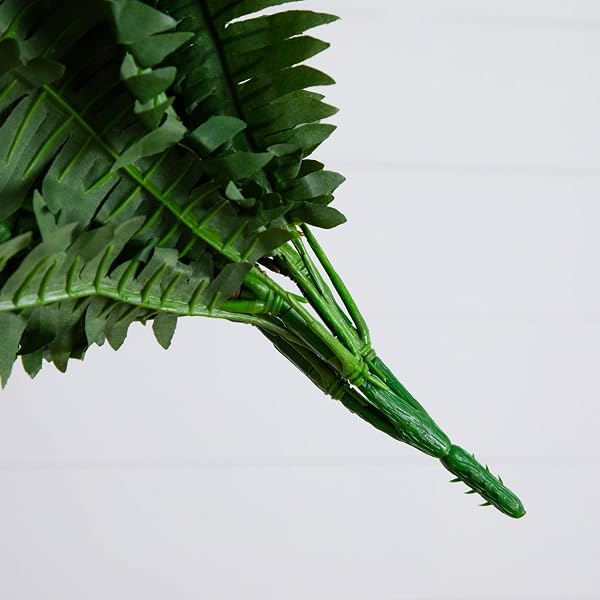 NEARLY NATURAL 40IN HANGING ARTIFICIAL BOSTON FERN PLANT SET OF 2 – REALISTIC FAUX GREENERY FOR INDOOR HOME, OFFICE, AND BATHROOM DECOR