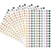 Dot Stickers - 3/8 Inch Morandi Circle Stickers, 3000 Pcs Self-Adhesive Color Coding Labels for Office, Classroom, Garage Sale