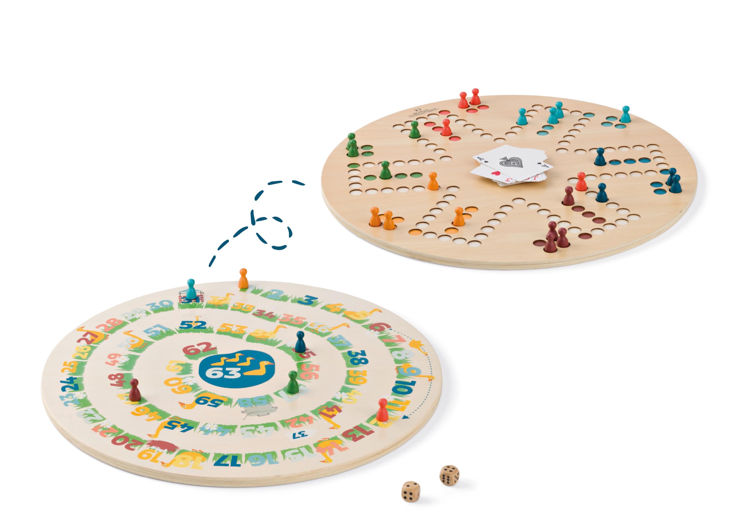 BS Toys Tock & Gans - Gesellschaftsspiel/Brettspiel für Kinder & Erwachsene - Geschenk für Geburtstag/Weihnachten - Brettspiele ab 6 Jahren, Für 2-6 Spieler 2