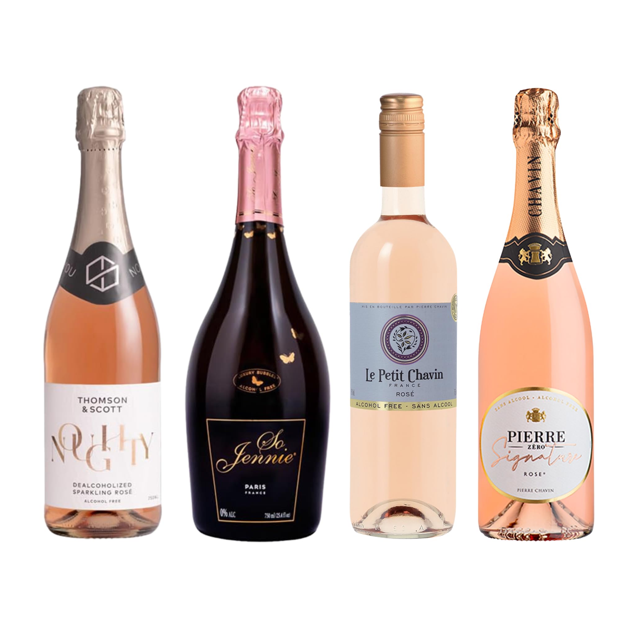 Non-Alcoholic Rosé Wine Sampler - 4 Bottles