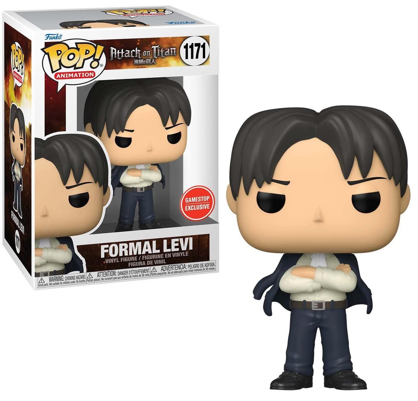 Attack on Titan POP! Animation Vinyl Figurine Formal Levi 9 cm