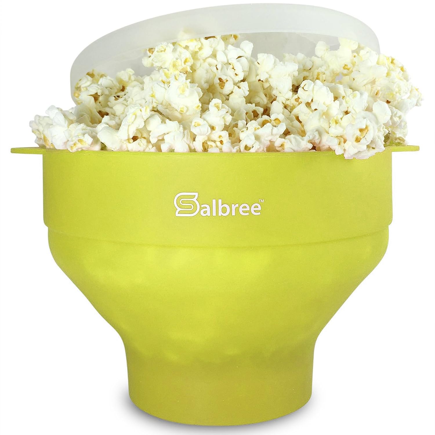 The Original Salbree Microwave Popcorn Popper, Silicone Popcorn Maker, Collapsible Bowl BPA Free (Lime)