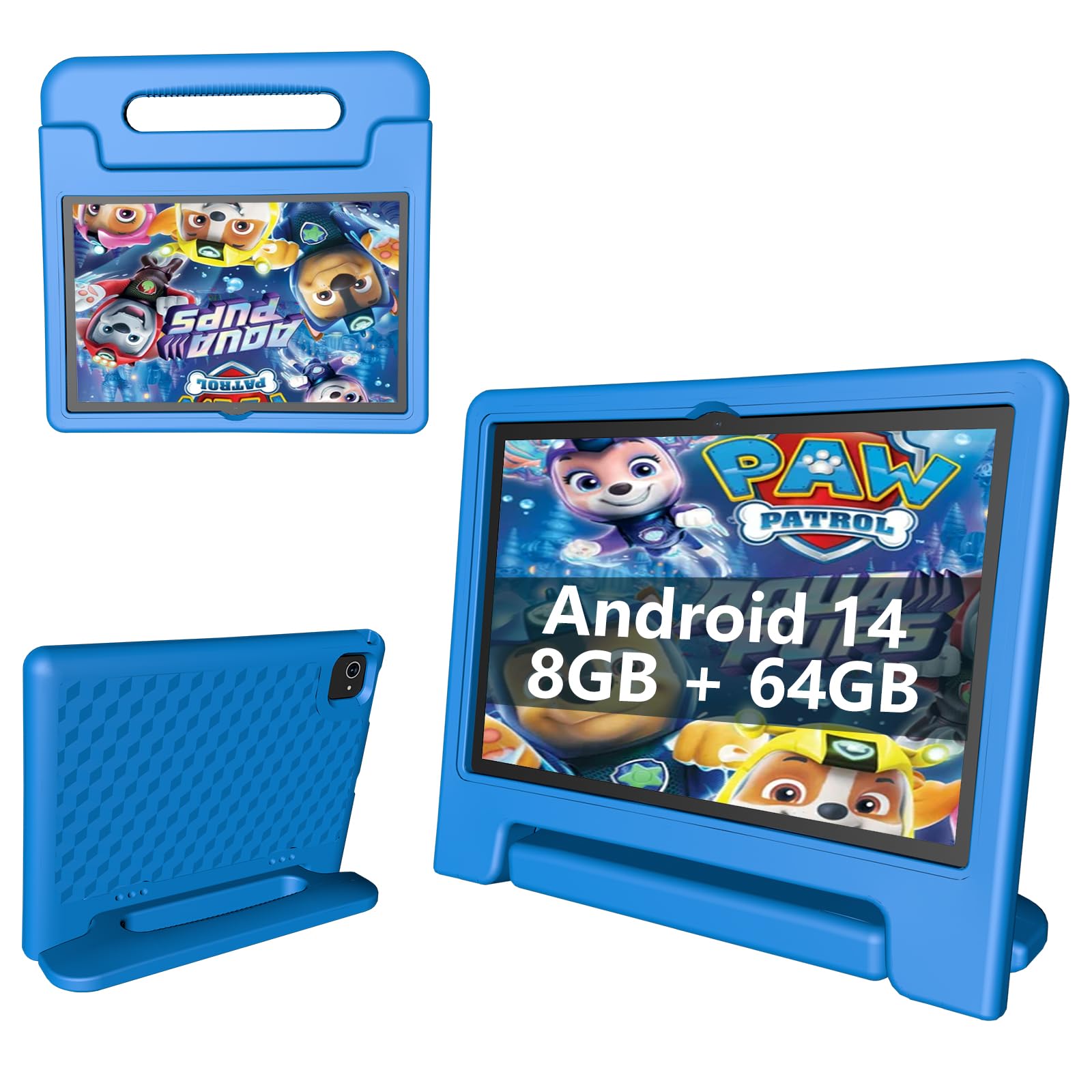 Kids Tablet 8GB+64GB, 10 Inch Android 14 Tablet for